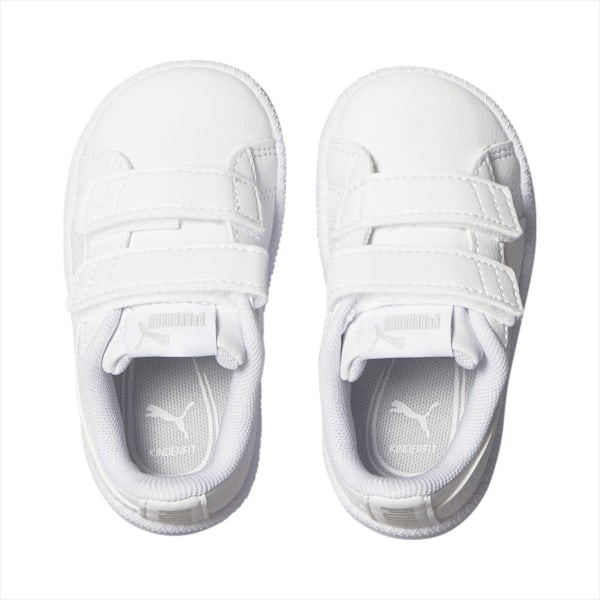 UP V Babies' Trainers, Puma White-Puma White-Gray Violet, large-MEX