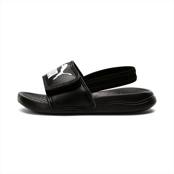 Sandalias con correa trasera Popcat 20 para bebé, Puma Black-Puma White, large-MEX