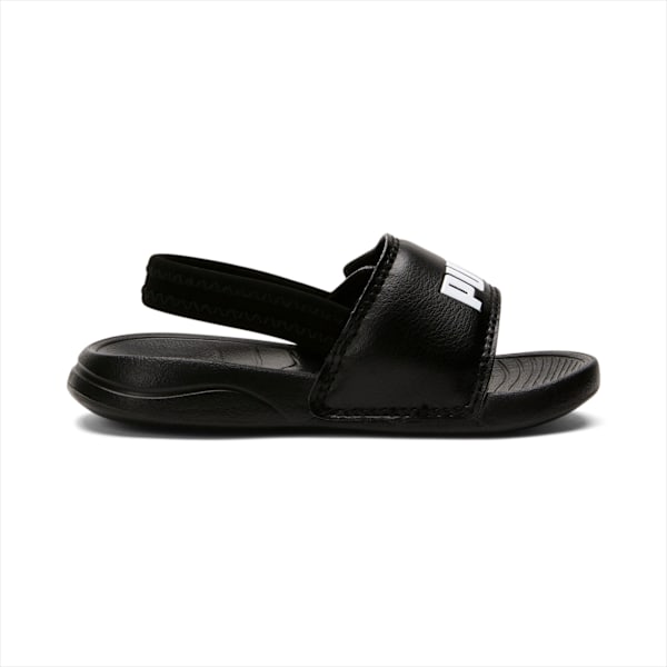 Sandalias con correa trasera Popcat 20 para bebé, Puma Black-Puma White, large-MEX