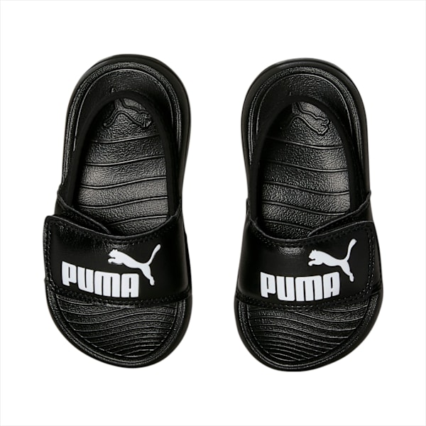 Sandalias con correa trasera Popcat 20 para bebé, Puma Black-Puma White, large-MEX