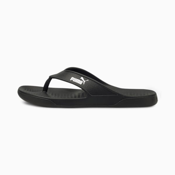 Aqua Flip Flip Flops, Puma Black-Puma White, large-MEX