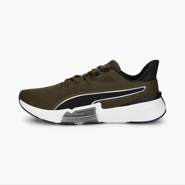 PWRFRAME Men's Training Shoes, Deep Olive-Puma Black, large-ZAF