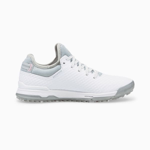 PROADAPT ALPHACAT Women's Golf Shoes, Puma White-Puma Silver-Pink Lady, large-ZAF