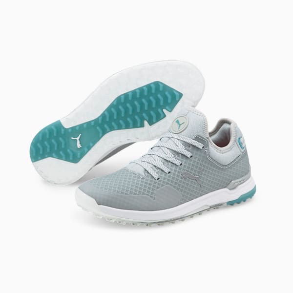 PROADAPT ALPHACAT Women's Golf Shoes, High Rise-Puma Silver-Porcelain, large-ZAF