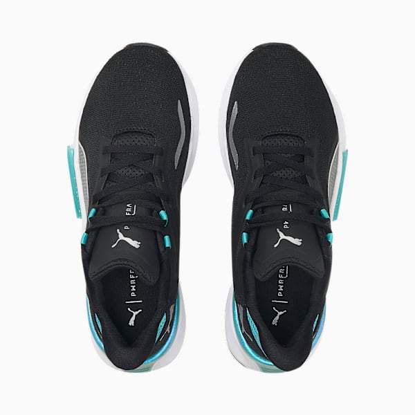 PWRFrame Stardust Women's Training Shoes, Puma Black-Metallic Silver-Porcelain, large-ZAF