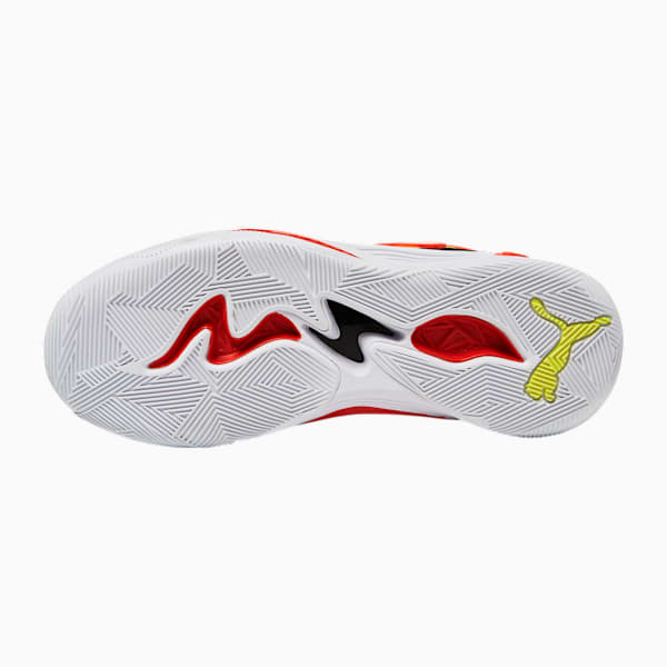 TRC Blaze Court Basketball Shoes, Puma Black-Cherry Tomato, large-ZAF