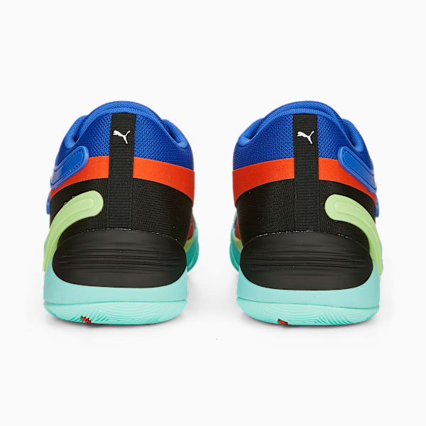 TRC Blaze Court Basketball Shoes, Electric Peppermint-Royal Sapphire-Warm Earth, large-ZAF