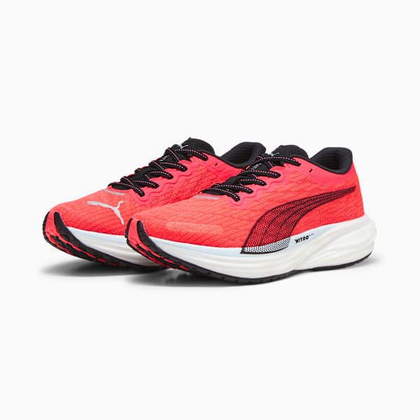 Zapatillas de running para mujer Deviate NITRO 2, Fire Orchid-PUMA Black-Icy Blue, large-ARG