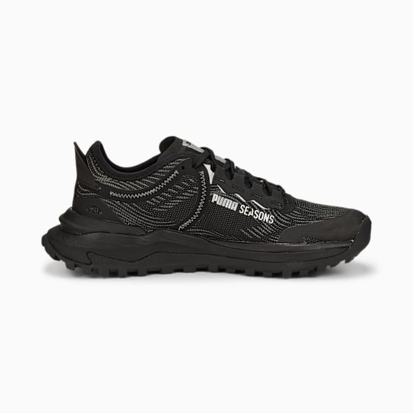 Voyage NITRO™ 2 Women's Trail Running Shoes, Puma Black-Metallic Silver, large-ZAF