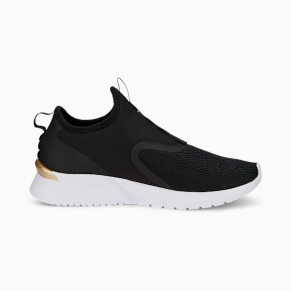 Tenis de training Mujer, Puma Black-Puma White-Puma Team Gold, large-MEX