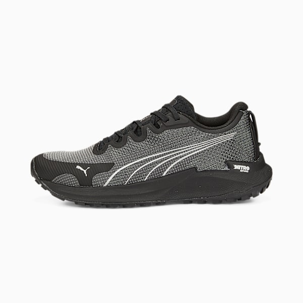 Fast-Trac NITRO™ Women's Trail Running Shoes, Puma Black-Metallic Silver, large-ZAF