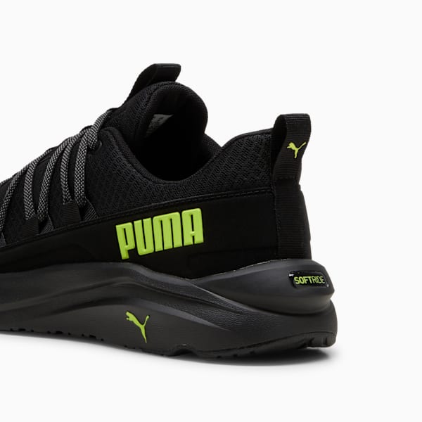 Tenis para correr Hombre Softride One4all, PUMA Black-Lime Pow-Cool Dark Gray, large-MEX