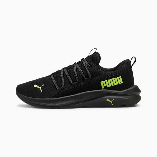Tenis para correr Hombre Softride One4all, PUMA Black-Lime Pow-Cool Dark Gray, large-MEX