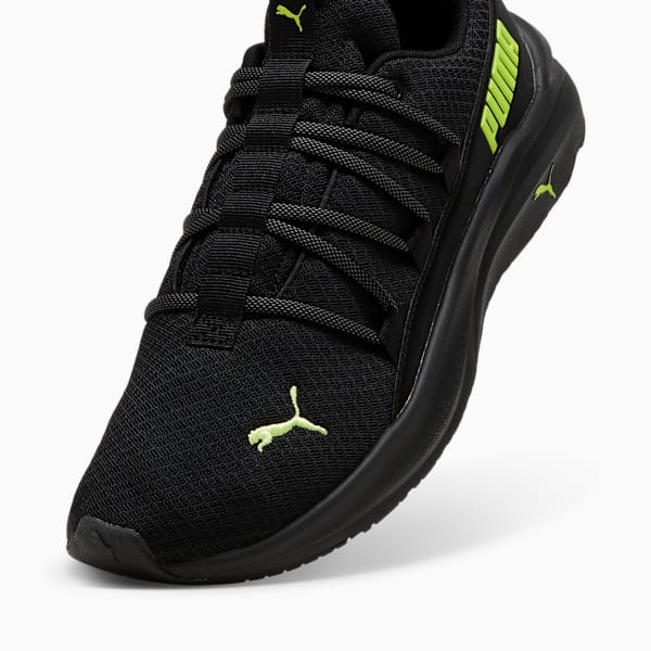 Tenis para correr Hombre Softride One4all, PUMA Black-Lime Pow-Cool Dark Gray, large-MEX