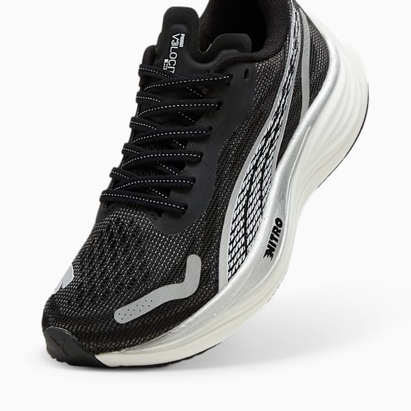 Tenis de running para mujer Velocity NITRO 3, PUMA Black-PUMA Silver-PUMA White, large-MEX