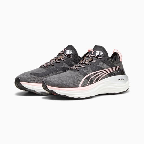 Zapatillas de running para mujer ForeverRun NITRO, PUMA Black-Koral Ice-PUMA Silver, large-ARG