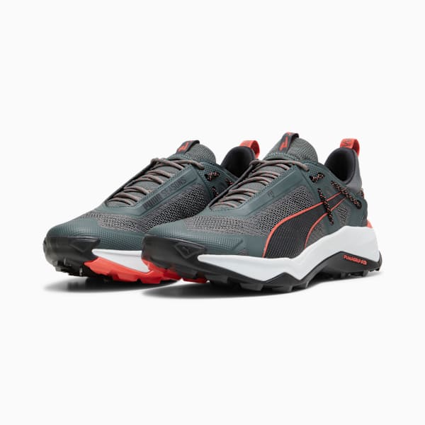 Zapatillas de senderismo para hombre Explore NITRO, Mineral Gray-PUMA Black-Active Red, large-ARG