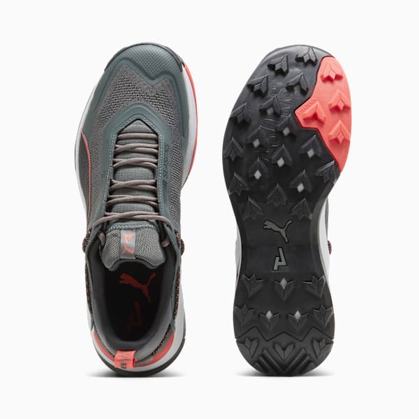 Zapatillas de senderismo para hombre Explore NITRO, Mineral Gray-PUMA Black-Active Red, large-ARG