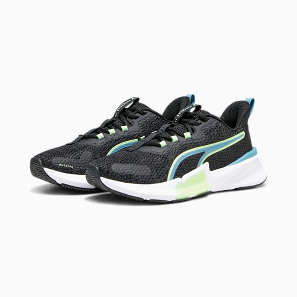Zapatillas de training para mujer PWRFrame TR 2, PUMA Black-Bold Blue-Speed Green, large-ARG