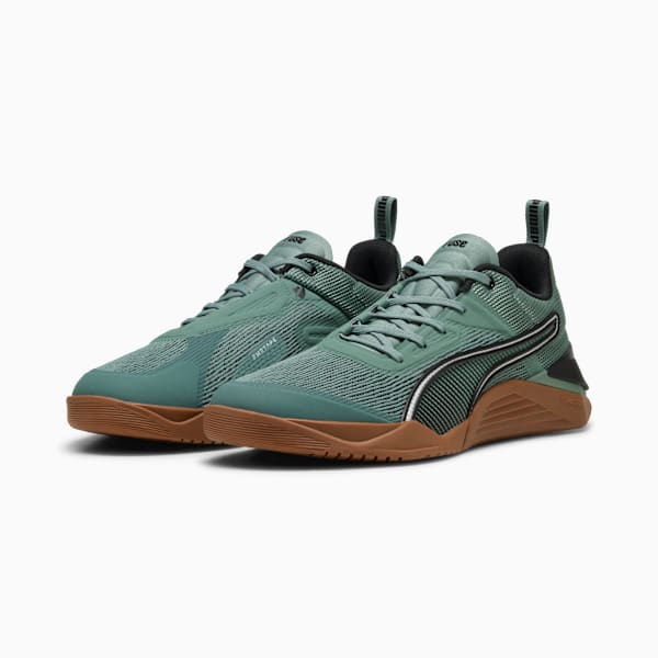 Tenis de entrenamiento para hombre Fuse 3.0, Green Moon-PUMA Black-Gum, large-MEX