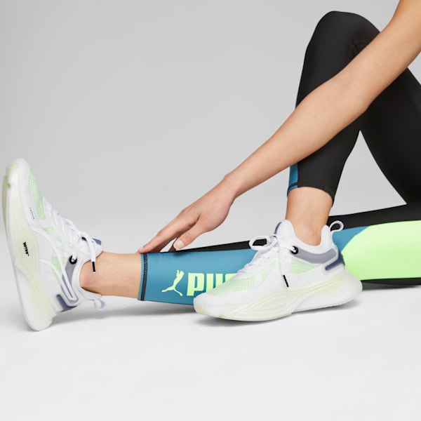 Zapatillas de training PWR NITRO™ SQD para mujer, PUMA White-Speed Green, large-ARG