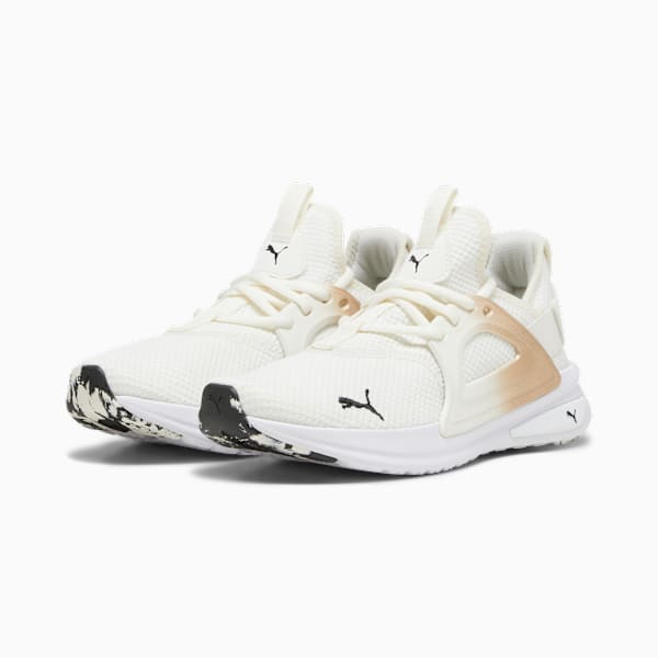 Softride Enz Evo Molt Met Women's Running Shoes, Warm White-PUMA Gold-PUMA Black, large-MEX