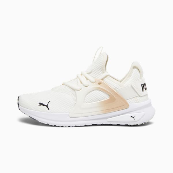 Softride Enz Evo Molt Met Women's Running Shoes, Warm White-PUMA Gold-PUMA Black, large-MEX