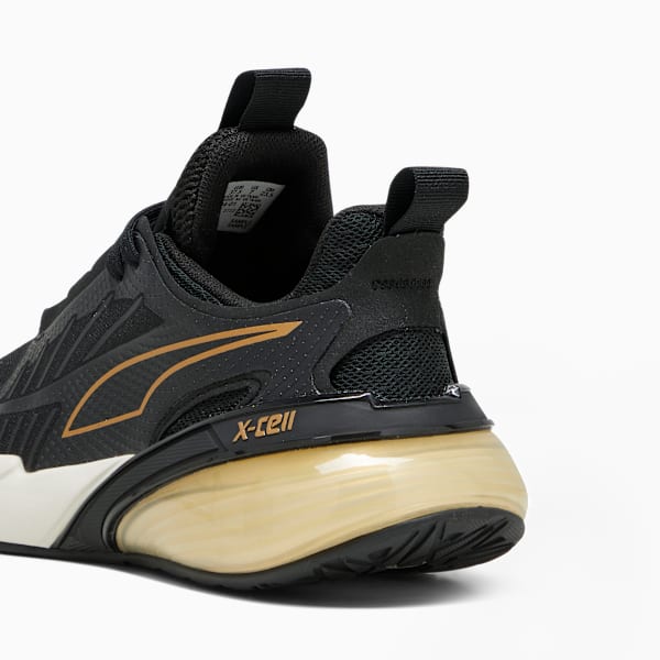 Zapatillas de running X-Cell Action Molten Metal, PUMA Black-PUMA Gold-Warm White, large-ARG