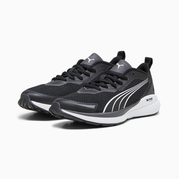 Zapatillas juveniles PUMA Kruz NITRO, PUMA Black-PUMA White-Dark Coal-PUMA Silver, large-ARG