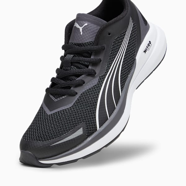 Zapatillas juveniles PUMA Kruz NITRO, PUMA Black-PUMA White-Dark Coal-PUMA Silver, large-ARG