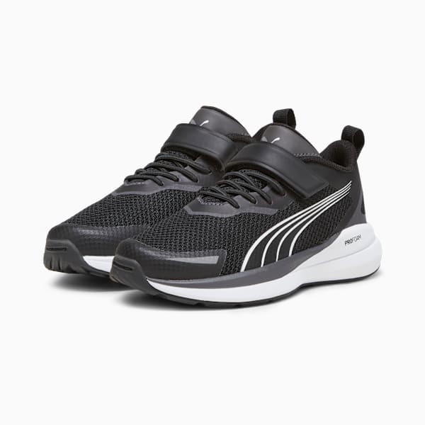 Zapatillas Kruz para niños, PUMA Black-PUMA White-Dark Coal-PUMA Silver, large-ARG