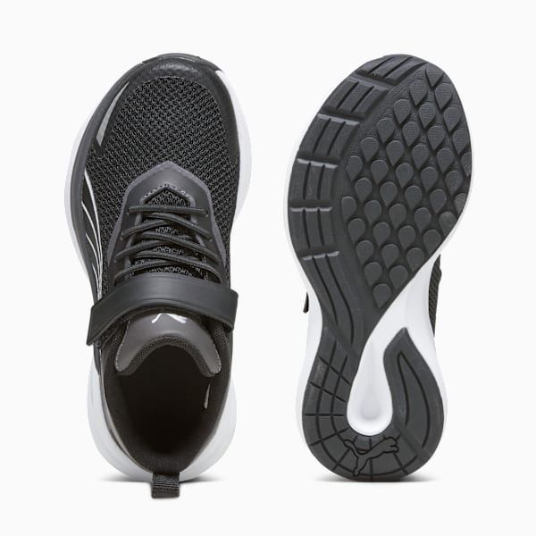 Zapatillas Kruz para niños, PUMA Black-PUMA White-Dark Coal-PUMA Silver, large-ARG