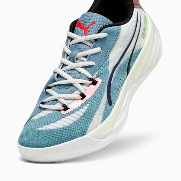 Zapatillas de basket All-Pro NITRO™, Bold Blue-Dark Clove-Pro Green-Fire Orchid-Koral Ice, large-ARG
