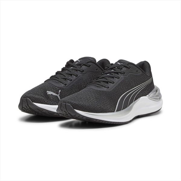 Zapatillas de running Electrify NITRO 3 para mujer, PUMA Black-PUMA Silver, large-ARG