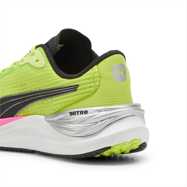 Zapatillas de running Electrify NITRO 3 para mujer, Lime Pow-PUMA Black-Poison Pink, large-ARG