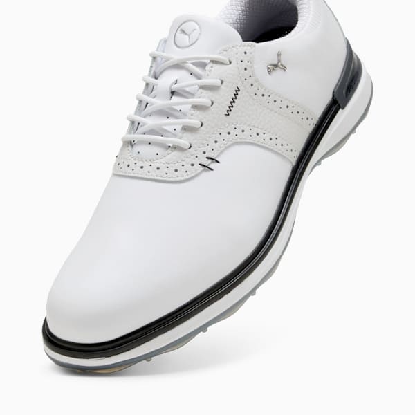 PUMA Avant Men's Golf Shoes, PUMA White-Feather Gray-PUMA Black, large-ZAF