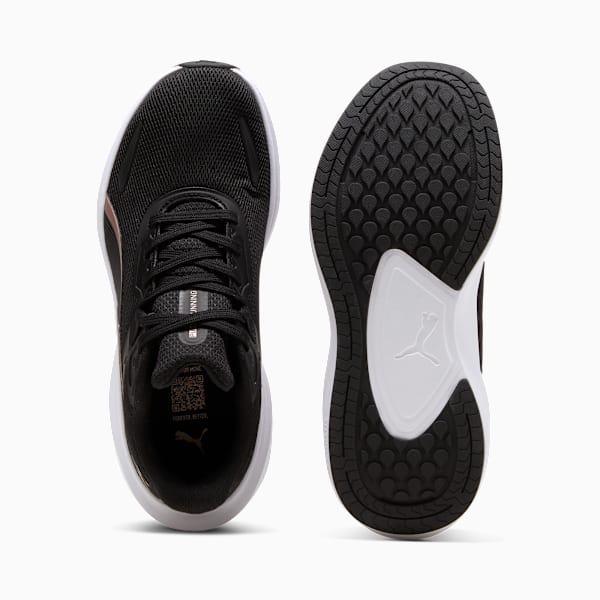 Skyrocket Lite Running Shoes Unisex, PUMA Black-PUMA White-Rose Gold, large-ZAF