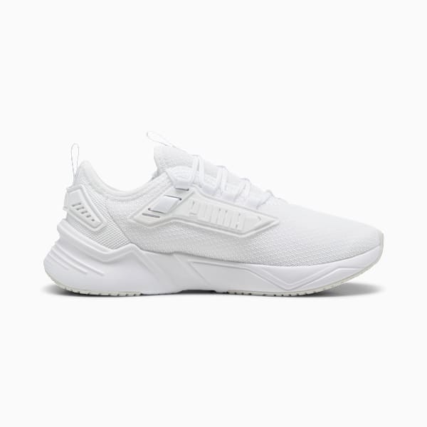 Retaliate 3 Running Shoes Unisex, PUMA White-Feather Gray-PUMA Black, large-ZAF