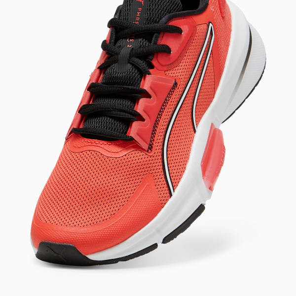 Zapatillas de training PWRFrame TR 3 para hombre, Active Red-PUMA Black-PUMA White, large-ARG