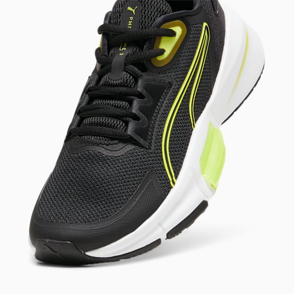 Zapatillas de training PWRFrame TR 3 para mujer, PUMA Black-Lime Pow-PUMA White, large-ARG