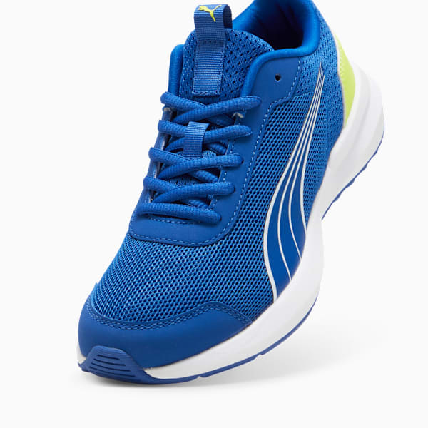 Kruz Profoam Youth Shoes, Cobalt Glaze-PUMA White-Lime Pow, large-MEX