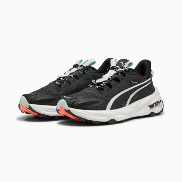 Zapatillas de trail running Fast-Trac NITRO™ 3 para mujer, PUMA Black-Glowing Red-Peaceful Blue, large-ARG