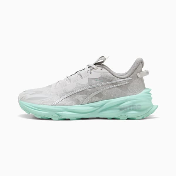 Zapatillas de trail running Fast-Trac NITRO™ 3 para mujer, Feather Gray-Mint Melt-PUMA Silver, large-ARG