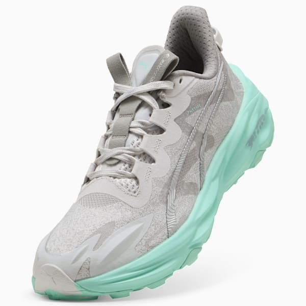 Zapatillas de trail running Fast-Trac NITRO™ 3 para mujer, Feather Gray-Mint Melt-PUMA Silver, large-ARG