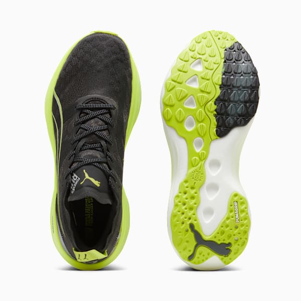 Zapatillas de running para hombre ForeverRun NITRO™, PUMA Black-Lime Pow-Mineral Gray, large-ARG