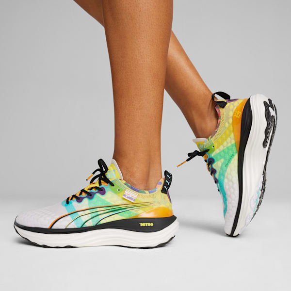 Zapatillas de running ForeverRun NITRO™ para mujer, PUMA White-Court Yellow-PUMA Black, large-ARG