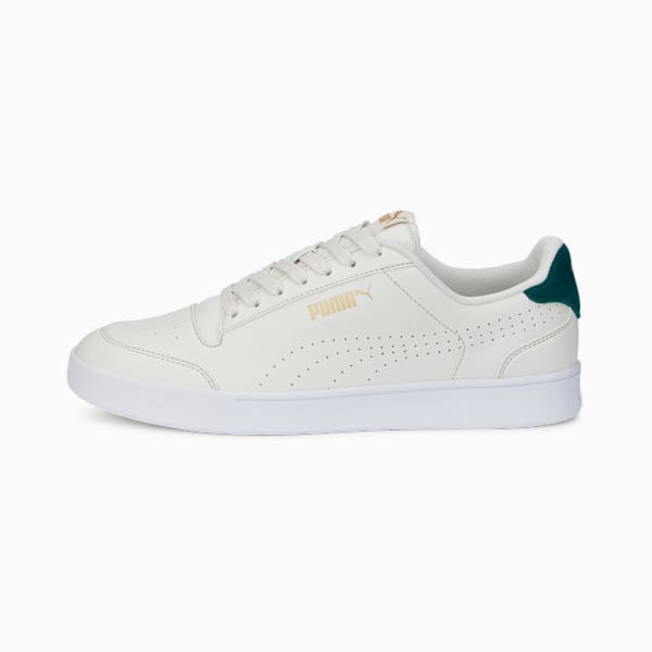 Tenis Puma Shuffle, Vaporous Gray-Varsity Green-Puma Team Gold, large-MEX