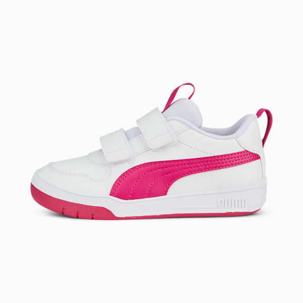 Multiflex SL V Kids' Trainers, PUMA White-Orchid Shadow, large-ZAF