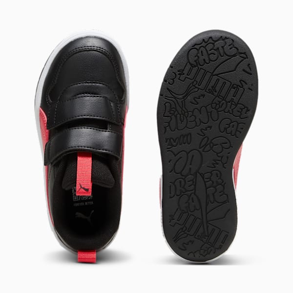 Multiflex SL V Kids' Trainers, PUMA Black-Tart Cherry, large-ZAF