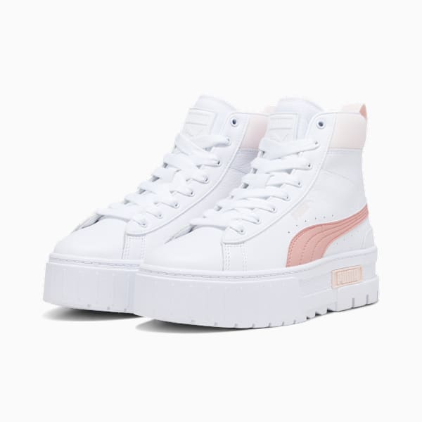 Tenis Mujer Mayze Mid, PUMA White-Frosty Pink, large-MEX